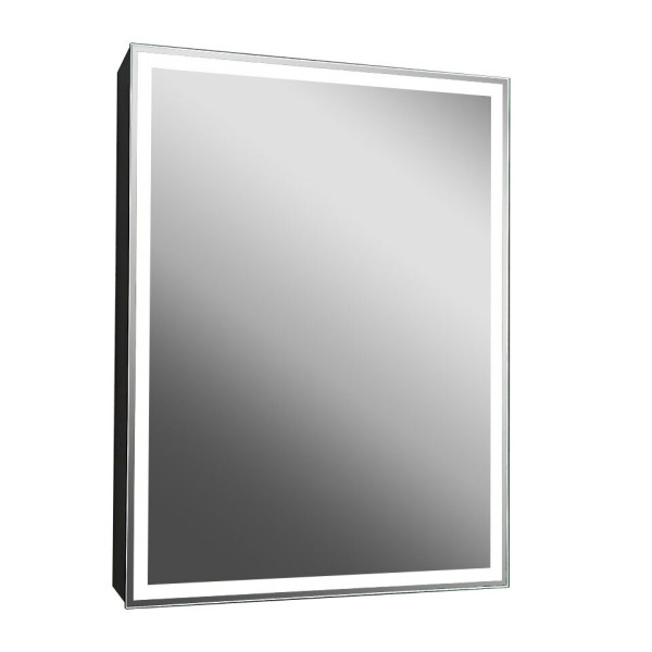 Шкаф зеркальный Континент Mirror Box black Led 600х800 (МВК053)