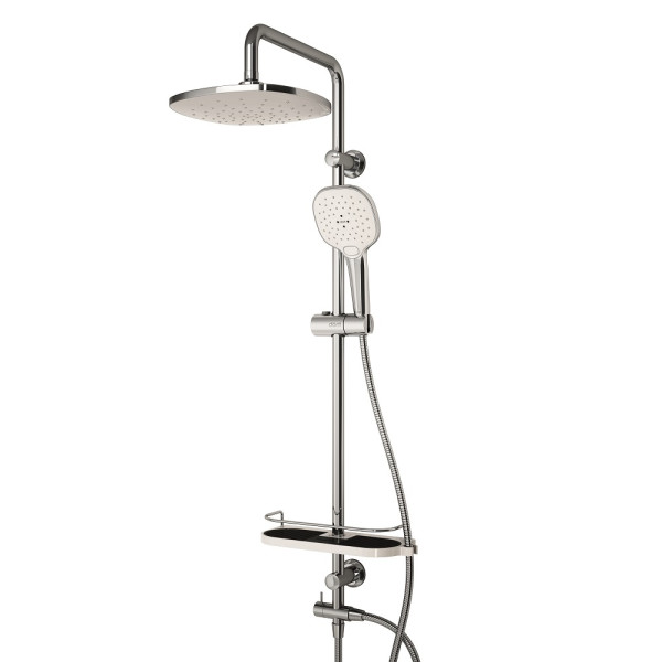 Душевой гарнитур Dorff Prime с душевым набором хром, белый (D0740000)