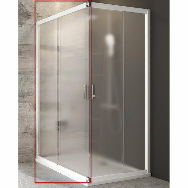 Дверь душевая Ravak Blix BLRV2К-120 120x190 стекло матовое, профиль белый (1XVG010ZG)