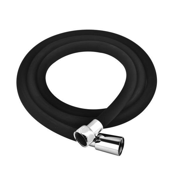 Шланг душевой Melodia Wonder Silicone Anti-Twist d15, L150 см черный (MKP34437BLbk)