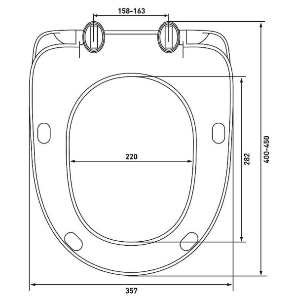 Сиденье для унитаза Berges Uno PP белое (20104)