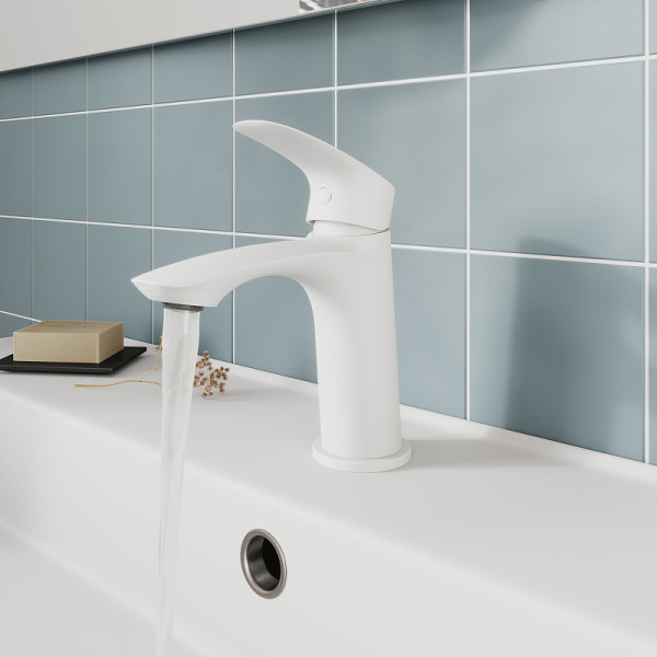 Смеситель для раковины Milardo Rora белый (RORWT00M01)