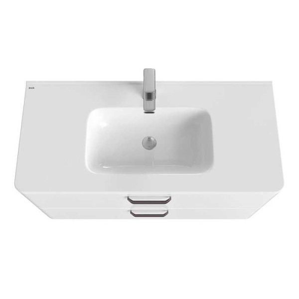 Тумба напольная Iddis Brick 100 с раковиной, белая (BRI10WFi95K) Тумба напольная Iddis Brick 100 с раковиной, белая (BRI10WFi95K)