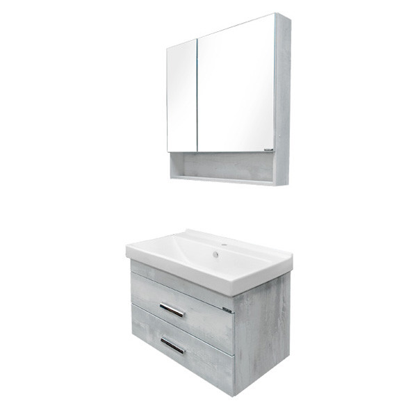 Тумба подвесная Comforty Неаполь 800x530x450 белый глянцевый с раковиной (00-00001513) Тумба подвесная Comforty Неаполь 800x530x450 белый глянцевый с раковиной (00-00001513)