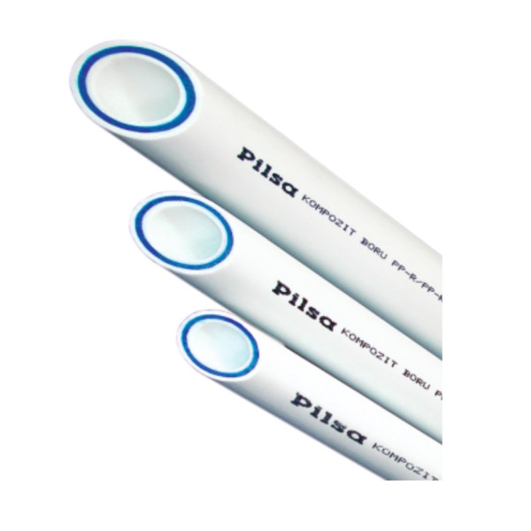 Труба PP-R стекловолокно 63*10,5 в штанге PN 20  "Pilsa" (белая) (84112)