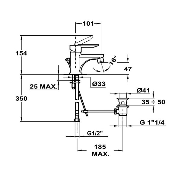 Смеситель для раковины Mofem Samba 100 (150-0035-10)
