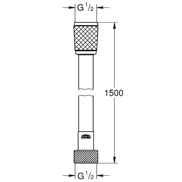 Шланг для душа Grohe RelaxaFlex 150 см (хром)