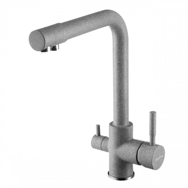 Смеситель для кухни Aquaton Руан с краном для питевой воды серый (1.AX00.4.FCX.X23.0) Смеситель для кухни Aquaton Руан с краном для питевой воды серый (1.AX00.4.FCX.X23.0)