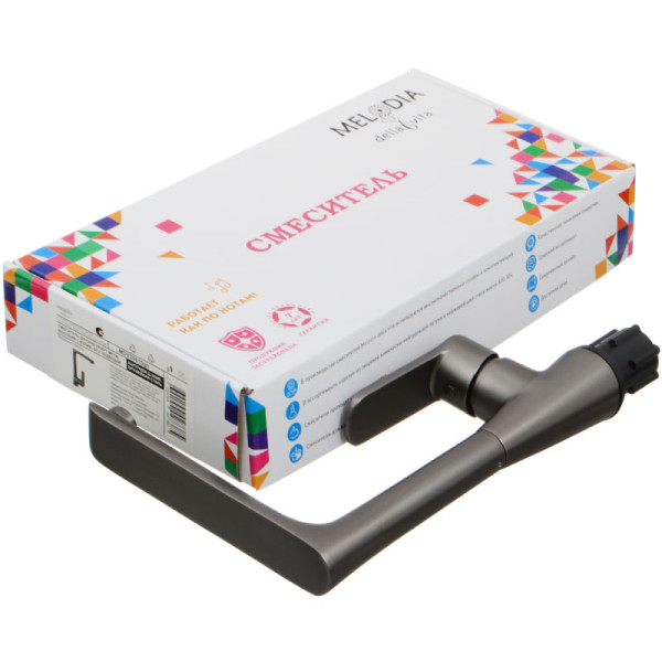 Смеситель для кухни Melodia della vita Heavy Metal оружейная сталь (MDV35615gn) Смеситель для кухни Melodia della vita Heavy Metal оружейная сталь (MDV35615gn)