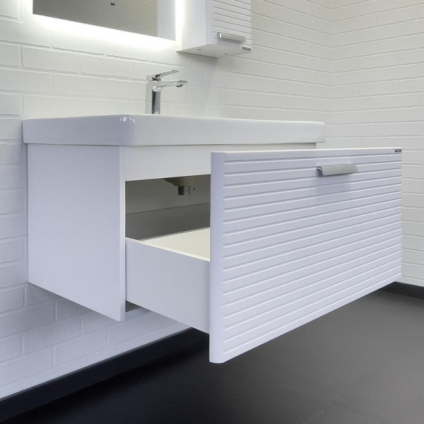 Тумба подвесная с раковиной Comforty Танжер 900x465x460 белый матовый (00-00019566)
