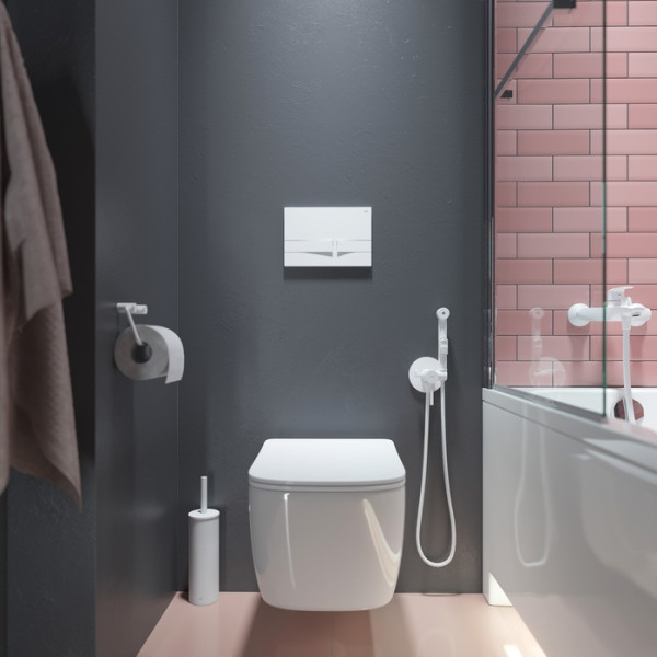 Клавиша смывная Iddis 006 Unifix белая  (UNI06MWi77)