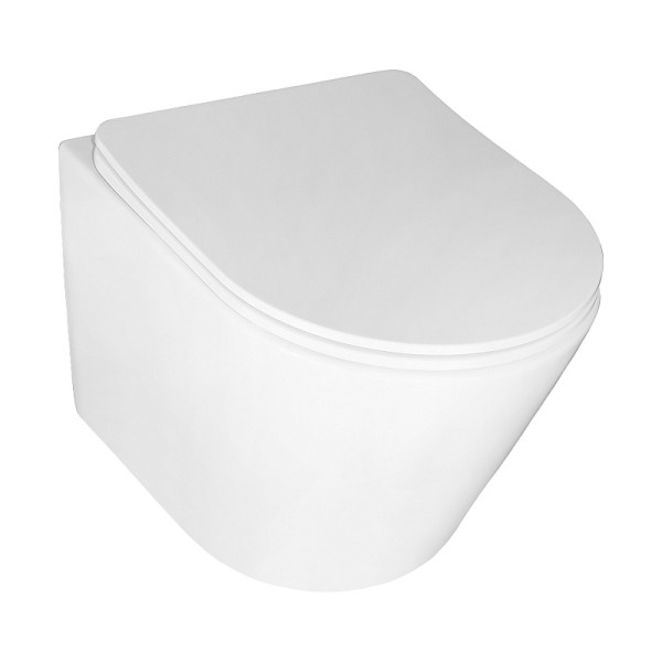 Унитаз подвесной Teramo безободковый с сидением микролифт 480x365x360 (AZ-0053 SP) Унитаз подвесной Teramo безободковый с сидением микролифт 480x365x360 (AZ-0053 SP)