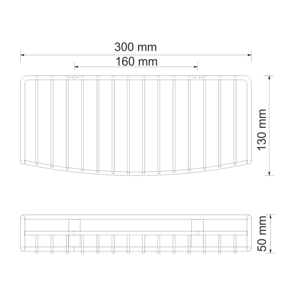 Полка WasserKRAFT бронза темная (K-1811) Полка WasserKRAFT бронза темная (K-1811)