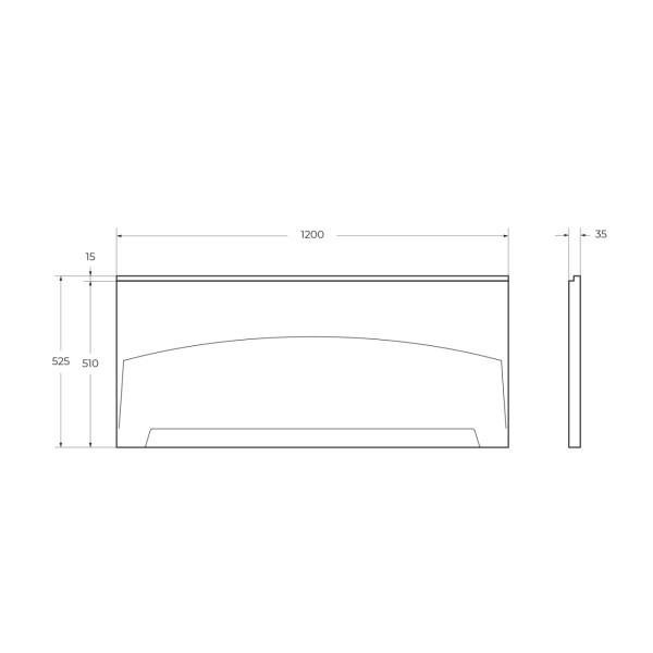 Экран фронтальный Cezares Eco 120x52,5x3,5 белый (ECO-120-SCR-W37) Экран фронтальный Cezares Eco 120x52,5x3,5 белый (ECO-120-SCR-W37)