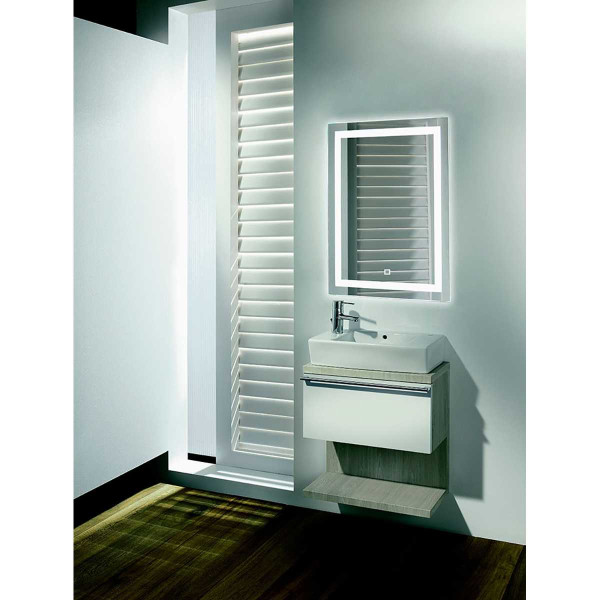 Зеркало Azario Рига-VOICE 600х800 голосовое управление, подогрев, сенсорнй выключатель (LED-00002614) Зеркало Azario Рига-VOICE 600х800 голосовое управление, подогрев, сенсорнй выключатель (LED-00002614)