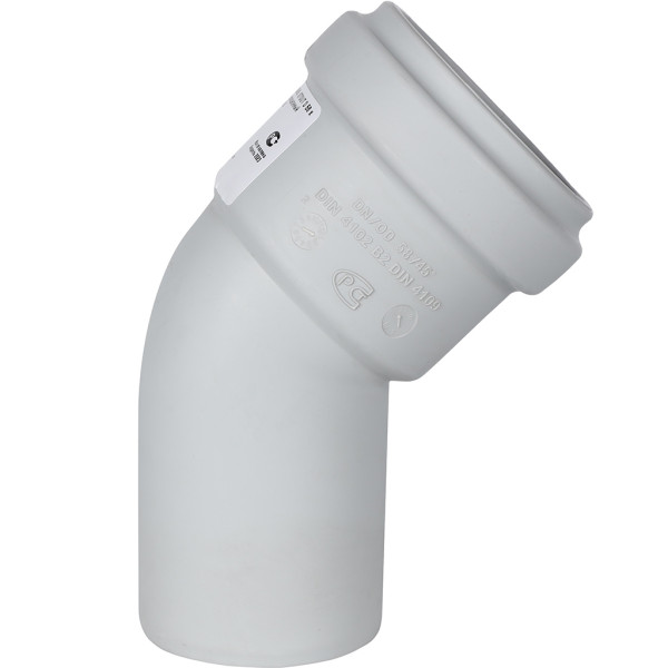 Отвод 58x45 Stout (PP, серый) (SKB-0010-005845) Отвод 58x45 Stout (PP, серый) (SKB-0010-005845)