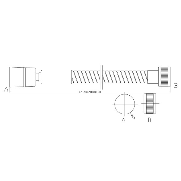 Шланг душевой Lemark растяжной 150-180 см TURN-FREE (LE8035S) Шланг душевой Lemark растяжной 150-180 см TURN-FREE (LE8035S)