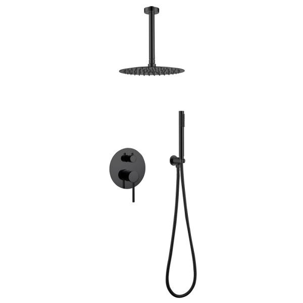 Душевая система Abber Emotion черный матовый (AF8821B)