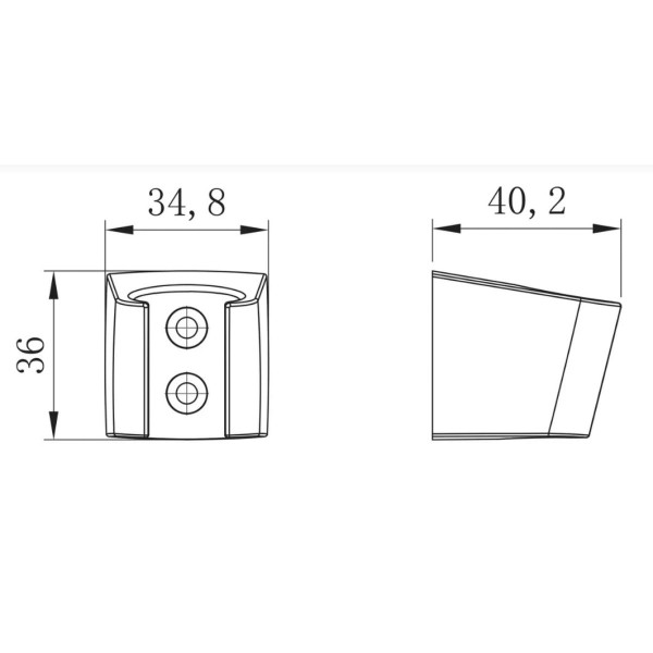 Крепление настенное фиксированное Lemark для лейки, хром (LM8082C)