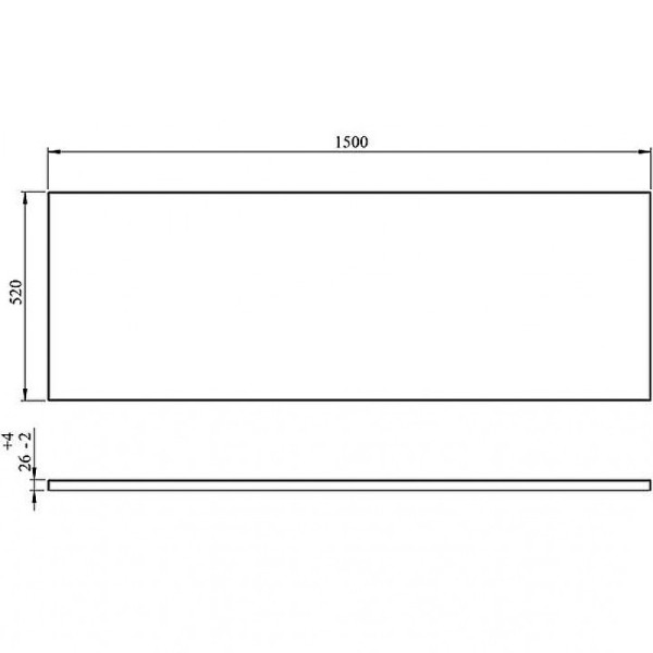 Экран фронтальный для ванны C-Bath 150x52 (CBQPF0104)