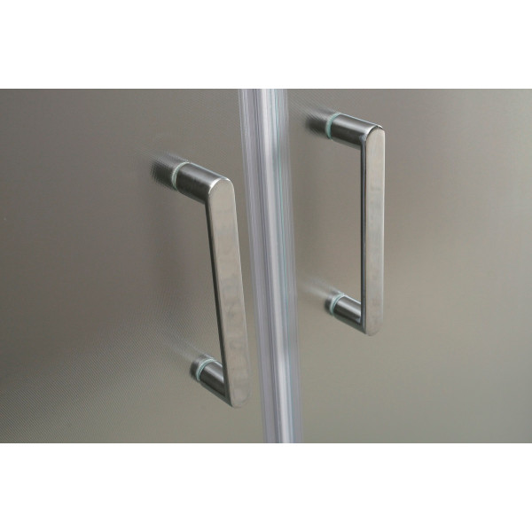 Душевые двери BelBagno UNIQUE 150x190 стекло матовое, профиль хром (UNIQUE-BF-2-150/180-P-Cr)