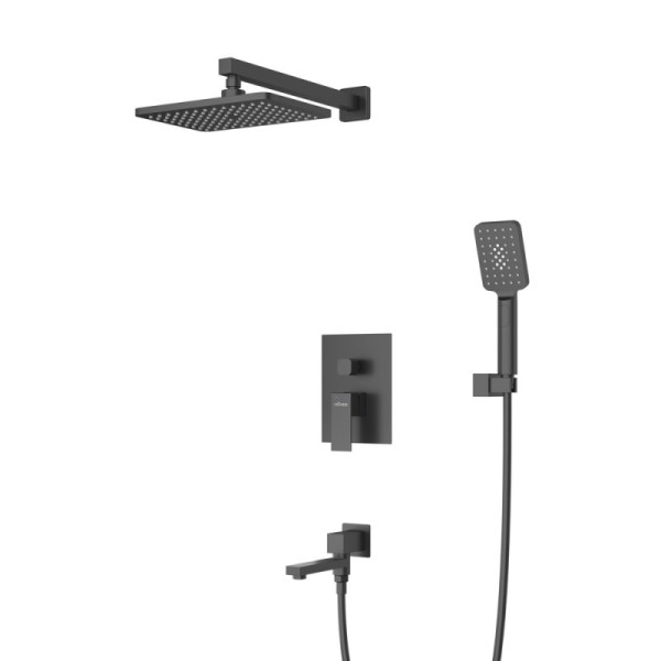 Система душевая Cezares Slider черный матовый (SLIDER-VDSET-NOP)