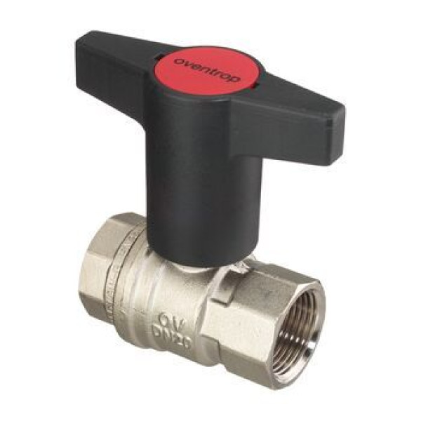 Кран 1" ВВ шаровый Oventrop "Optibal" (бабочка, удлиненная) (107 71 08)