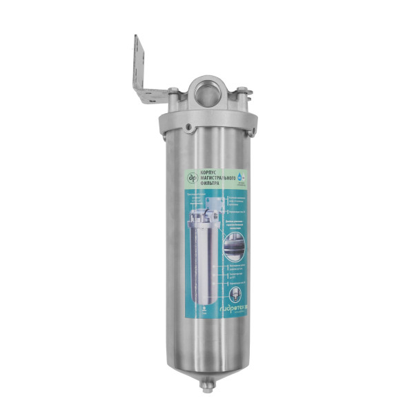 Фильтр колбовый Гидротек (HPS-10C-10SL 3/4") 3/4" 10SL со сливом (нержавеющая сталь, для холодной и горячей воды) (7002) Фильтр колбовый Гидротек (HPS-10C-10SL 3/4") 3/4" 10SL со сливом (нержавеющая сталь, для холодной и горячей воды) (7002)