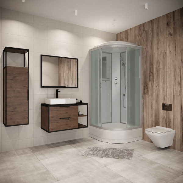 Душевая кабина Classic 90x90 стекло матовое, профиль хром матовый (NG-3301-14) Душевая кабина Classic 90x90 стекло матовое, профиль хром матовый (NG-3301-14)