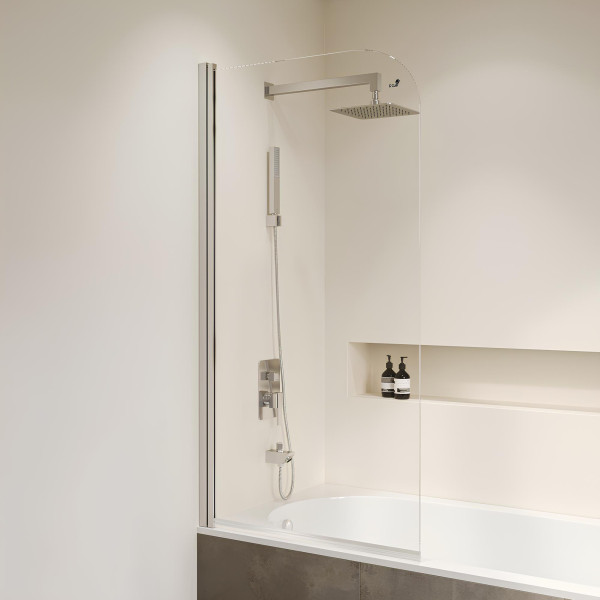 Душевые шторки для ванн RGW Screens 80x150 стекло прозрачное, профиль хром (35110908-11)