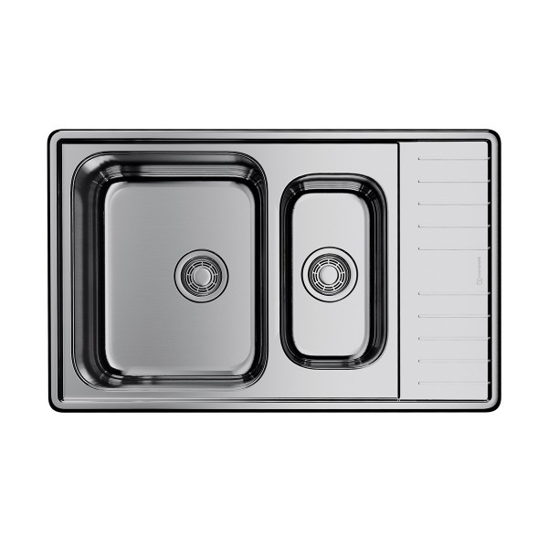 Мойка для кухни врезная Omoikiri Sagami 79-2-IN 790х500 нержавеющая сталь (4993733)