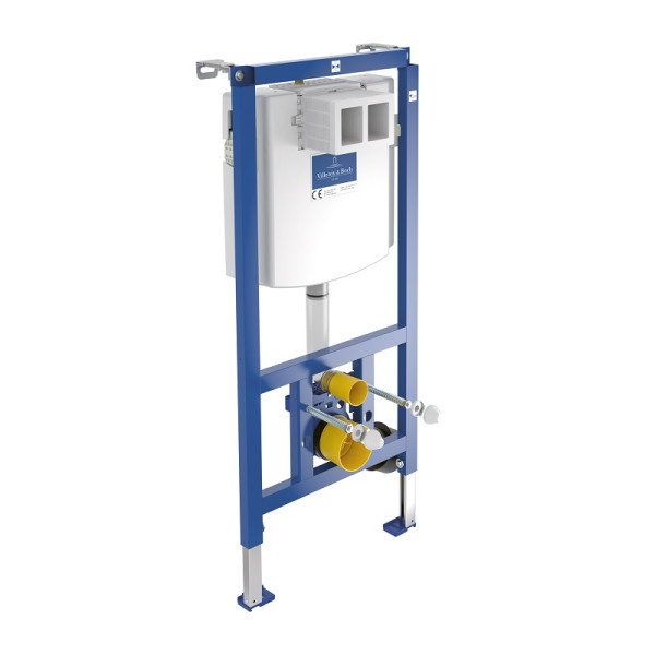 Инсталляция для подвесного унитаза V&B + ViConnect 300S клавиша смыва с 2 объемами, белый (92246100+92249068)