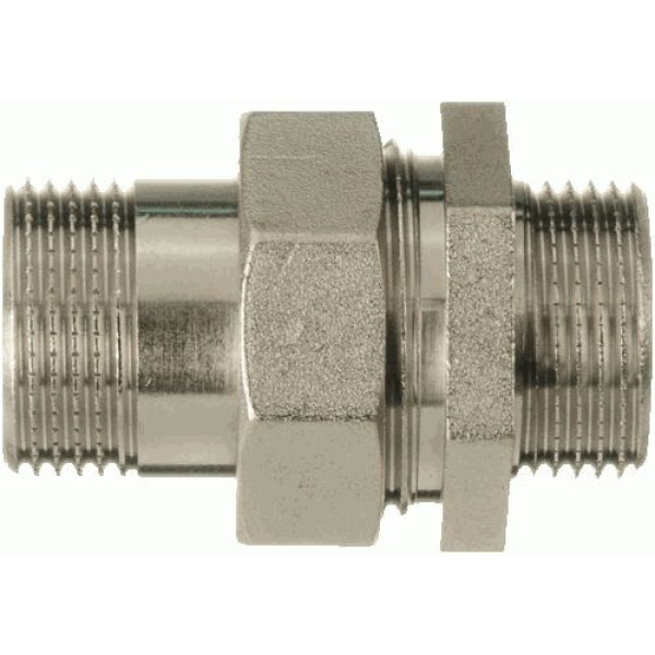 Сгон прямой 1" НН TeRma (никель) (06273)