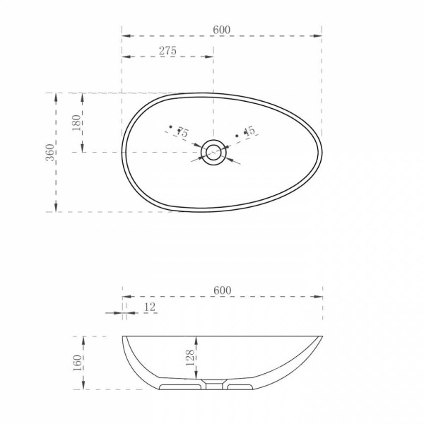Раковина накладная Abber Kristall желтая (AT2811Amber)