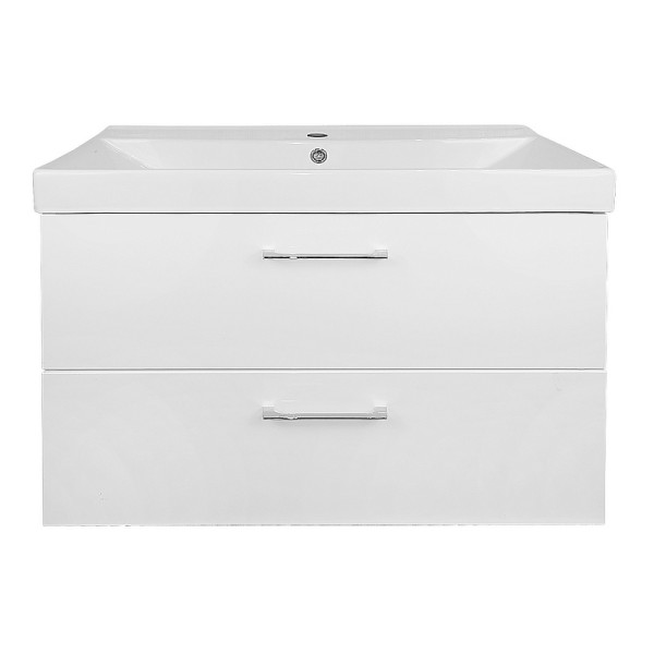 Тумба подвесная Azario с раковиной Ника 80 с раковиной Tempo 80 (CS00091369)