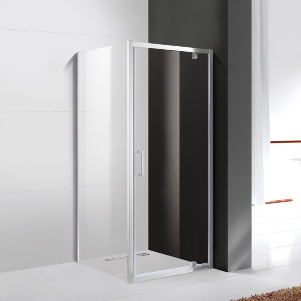 Душевой уголок Cezares Molveno 100x80x195 стекло прозрачное, профиль хром (MOLVENO-AH-1-100/80-C-Cr-IV)