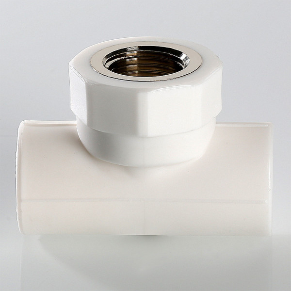 Тройник переходной PP-R 20*1/2"В VALTEC (латунь, белый) VTp.732.0.02004 Тройник переходной PP-R 20*1/2"В VALTEC (латунь, белый) VTp.732.0.02004