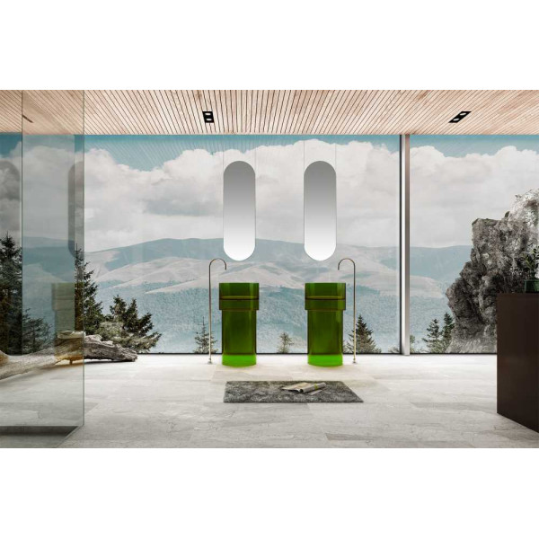 Раковина напольная Abber Kristall зеленая (AT2701Emerald-H) Раковина напольная Abber Kristall зеленая (AT2701Emerald-H)