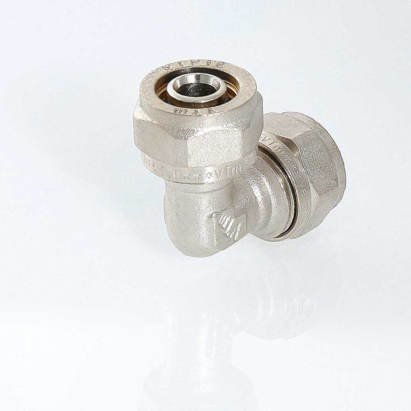 Соединение угловое 20*20 Valtec (обжим) (VTm.351.N.002020) Соединение угловое 20*20 Valtec (обжим) (VTm.351.N.002020)