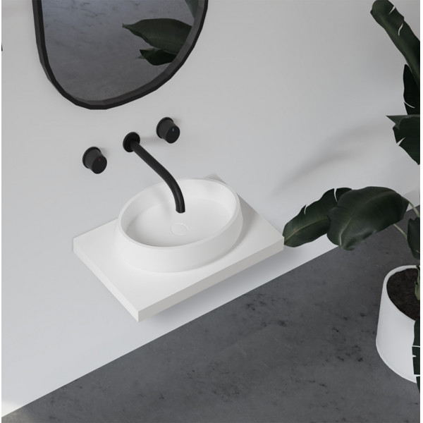 Раковина накладная Abber Stein 600x420 белый матовый (AS2605) Раковина накладная Abber Stein 600x420 белый матовый (AS2605)