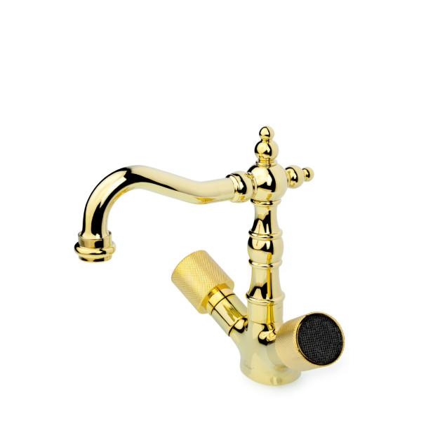 Смеситель для раковины Boheme Royal Cristal золотой (292-Royal/CRST black) Смеситель для раковины Boheme Royal Cristal золотой (292-Royal/CRST black)