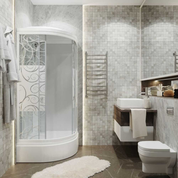 Душевая кабина Triton Стандарт В 100х100 стекло узоры, с душевым набором ДН4 Душевая кабина Triton Стандарт В 100х100 стекло узоры, с душевым набором ДН4