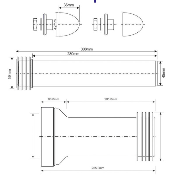 Комплект подключения унитаза к инсталляции McAlpine (FP45R-KIT3)