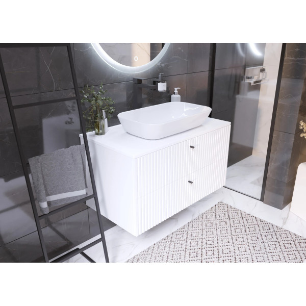 Тумба подвесная 1Marka Desire 900x500x487 белый (Ц0000026595)