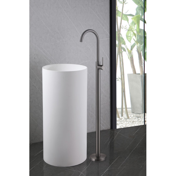 Смеситель напольный Abber Wasser Kreis никель (AF8141NG)