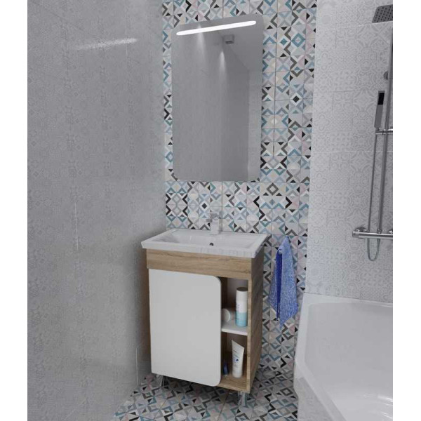 Тумба подвесная 1Marka Nuvo 710*470*850 дуб Сонома (У76063)