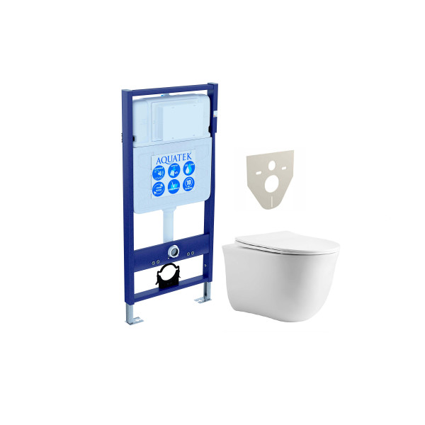 Комплект инсталляция с унитазом Aquatek Классик (SET AQUATEK КЛАССИК cm)