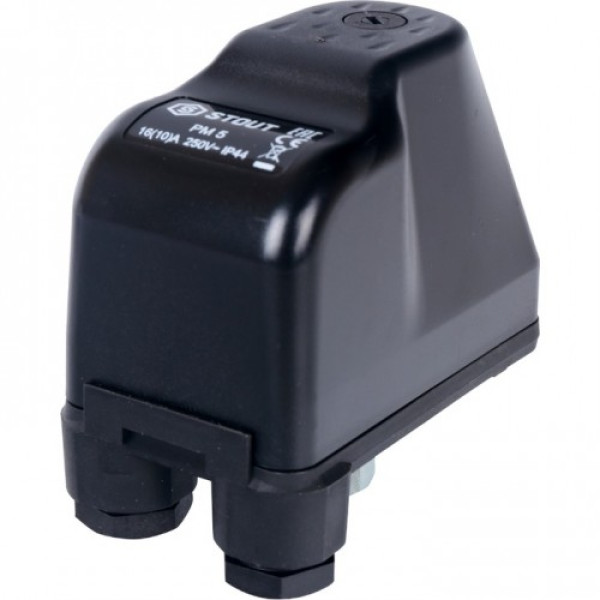 Реле давления Stout PM5G, 1-5 бар, 1/4", с накидной гайкой. SCS-0001-000005 Реле давления Stout PM5G, 1-5 бар, 1/4", с накидной гайкой. SCS-0001-000005