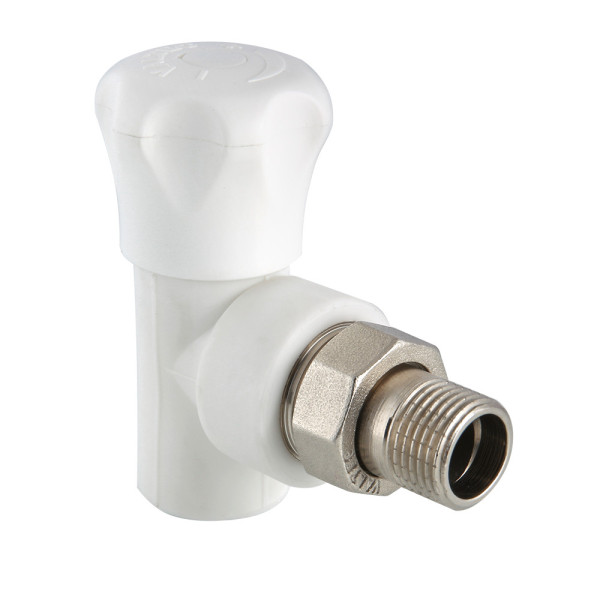 Клапан PP-R со сгоном угловой 25x3/4"Н Valtec (белый) VTp.718.V.02505 Клапан PP-R со сгоном угловой 25x3/4"Н Valtec (белый) VTp.718.V.02505