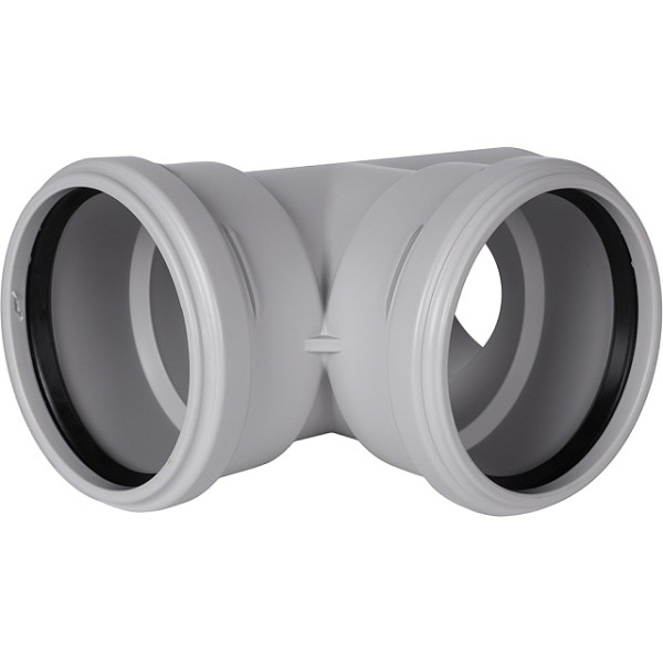 Тройник 110x110x87 Stout (PP, серый) (SKB-0016-111187)